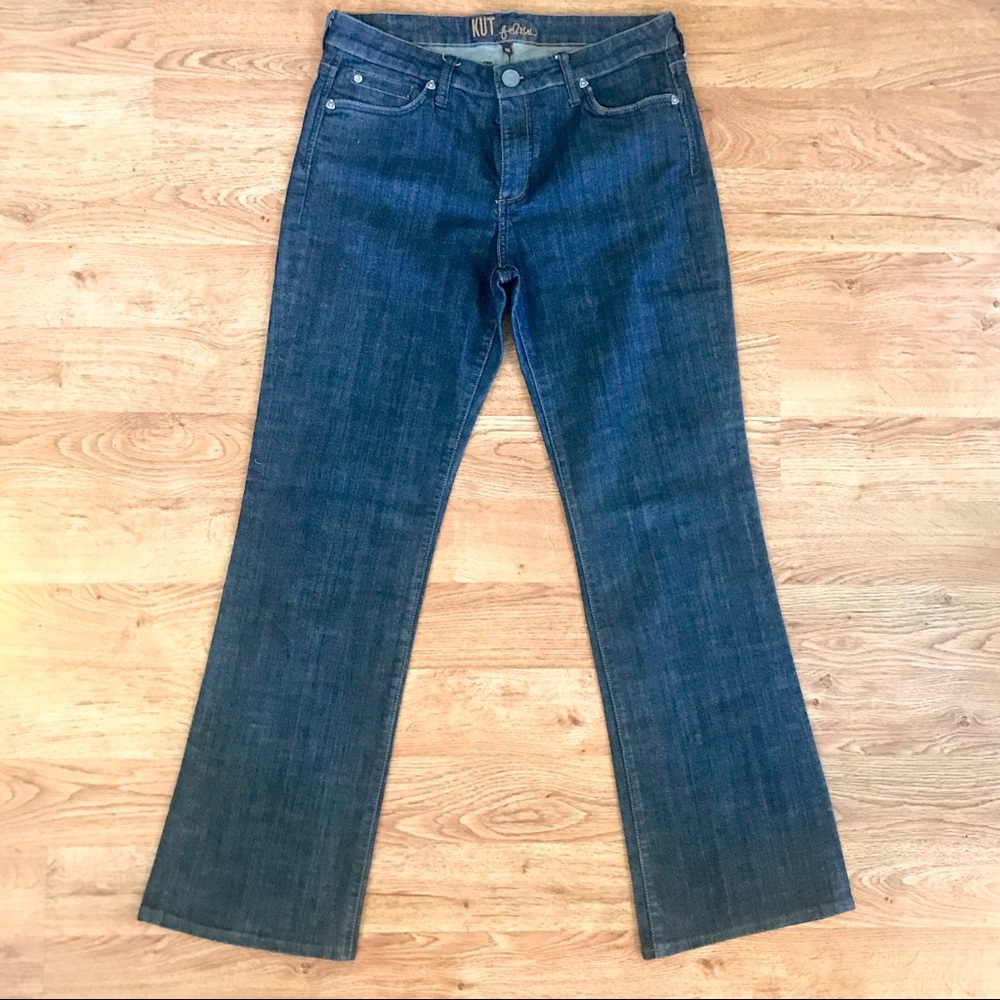 Kut From The Kloth Dark Wash Boot Cut Jeans 10